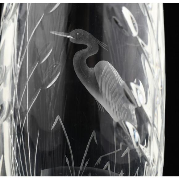 Michael Morrissey for Waterford, Egret in the Reeds Crystal Vase | 305 of 2500 - Picture 5 of 10
